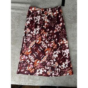 Rafaella Skirt Womens Size L,Color Windsor Wine Polyester